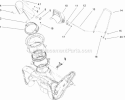 Chute Assembly Diagram and Parts List for 34002 290000001-290999999 - 2009 Lawn Boy Snow Blower